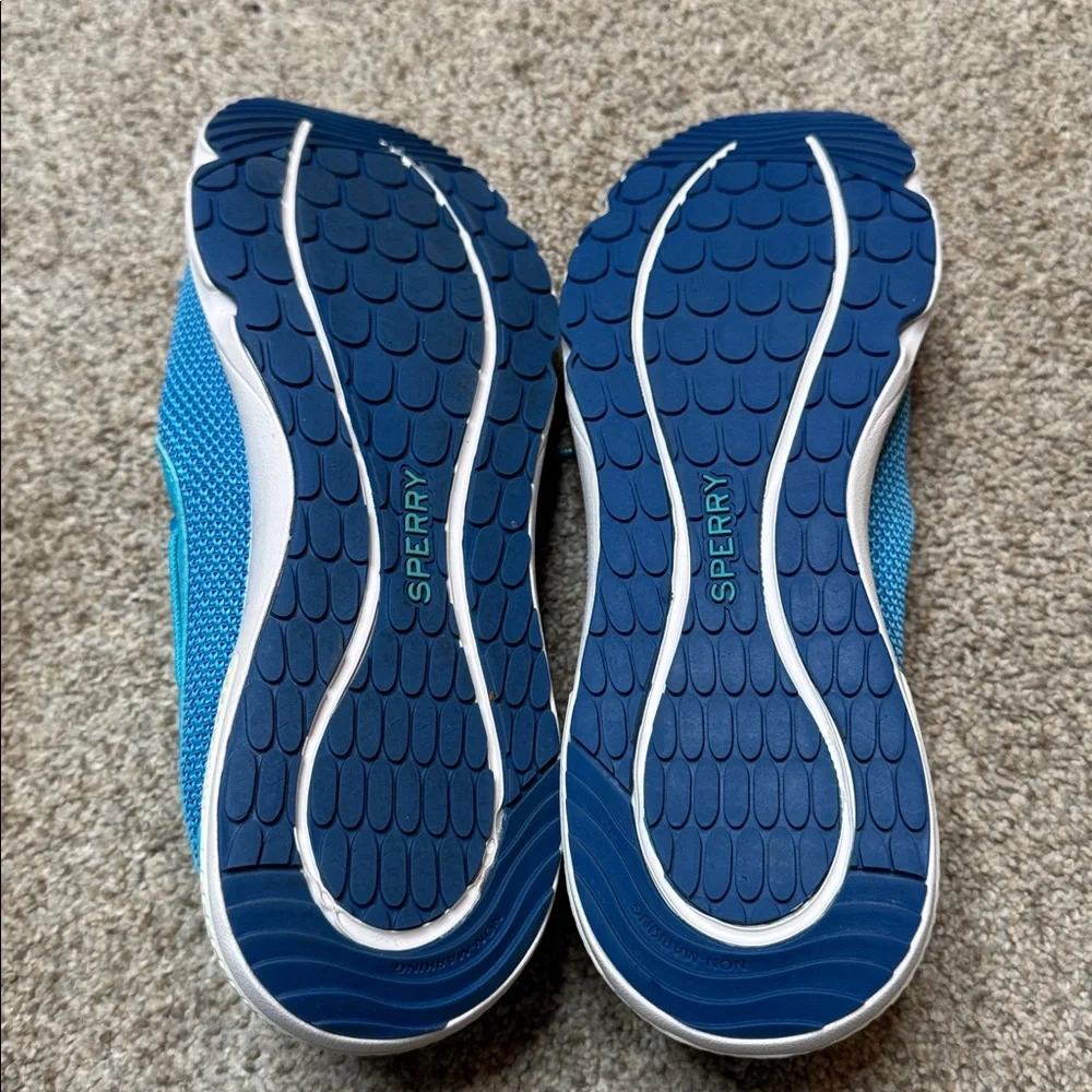 Sperry | 7 Seas 3-eye Boat Shoe in Turquoise Size 8 - Picture 9 of 12